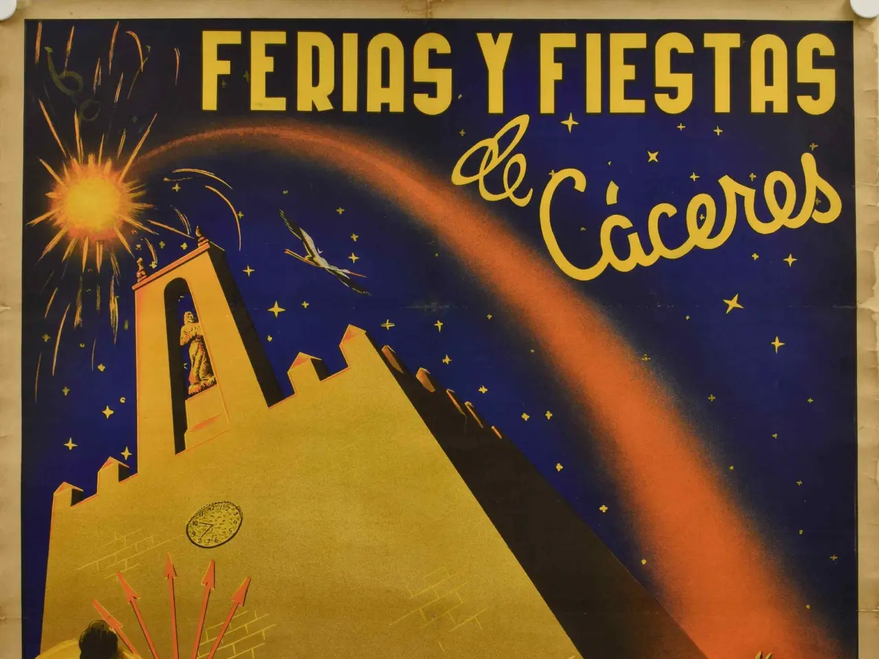 The image shows a poster on the wall of a building advertising a carnival in Mexico. The poster...