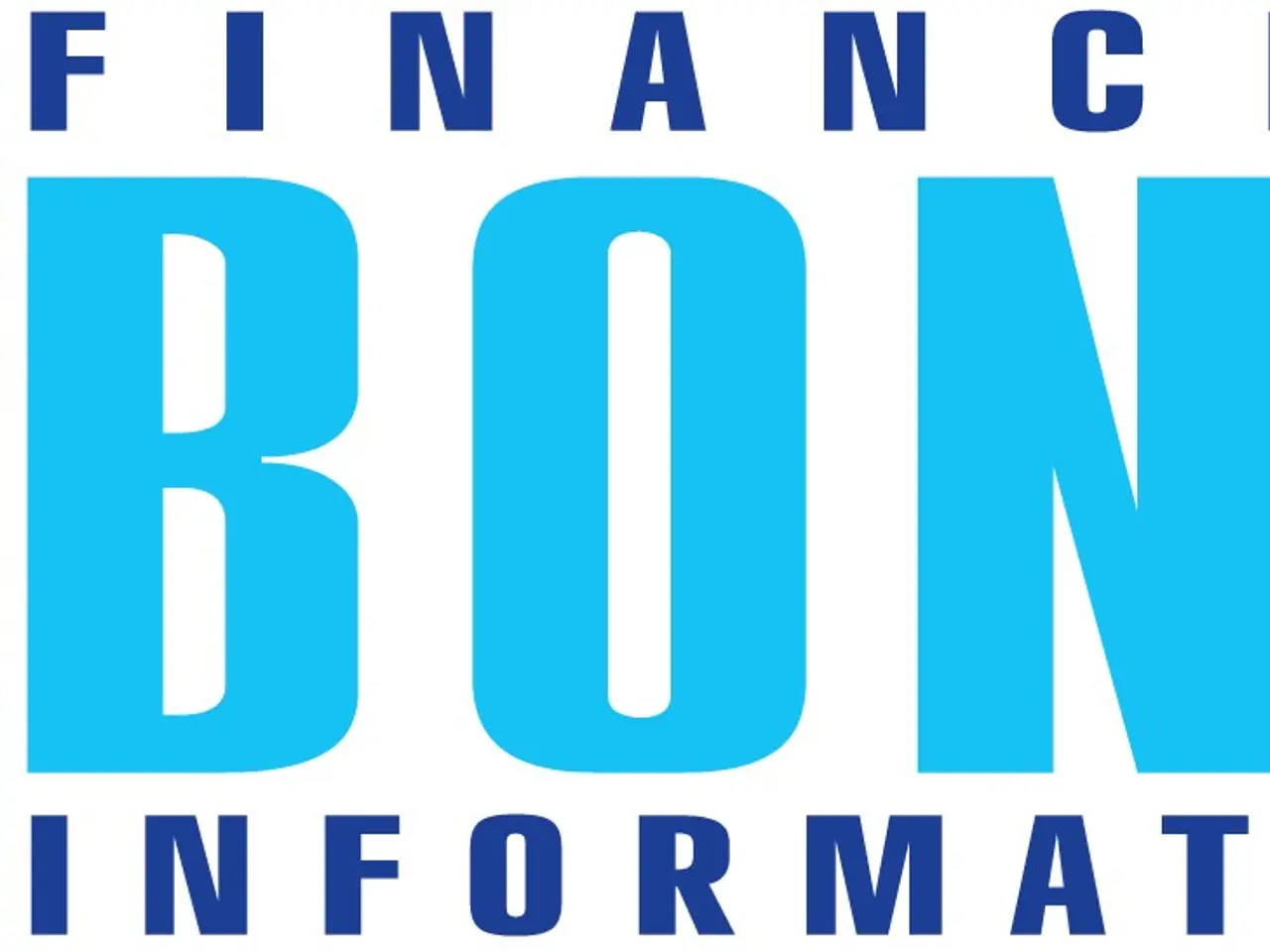 The image shows the Financial Bonds Information logo, which consists of white text on a blue...