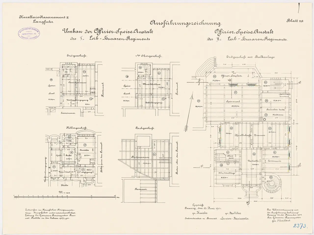 The image shows a drawing of a building with a lot of plans on it, which is the floor plan of the...