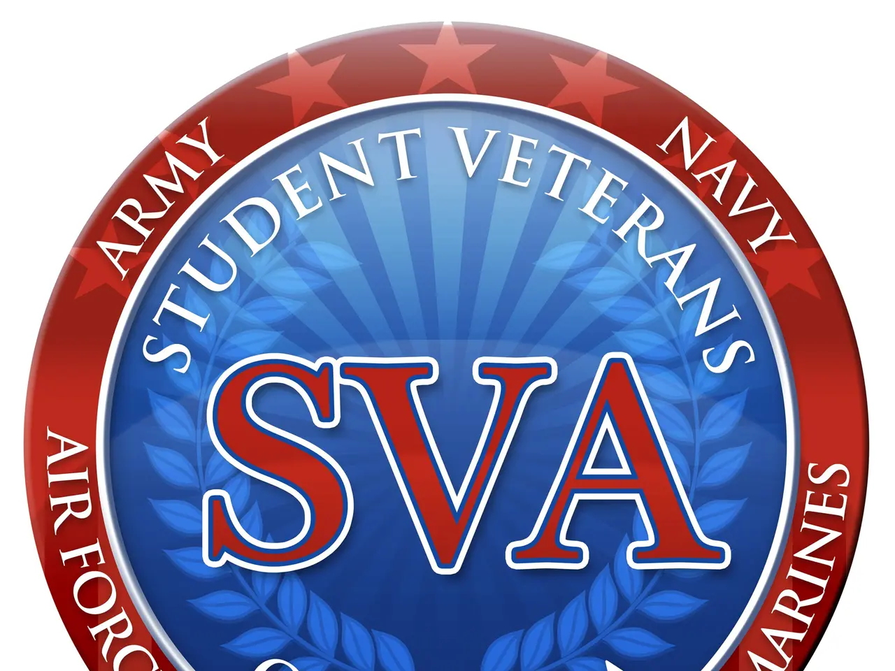 The image shows a logo with the text "Student Veterans of America Coast Guard" written on it. The...
