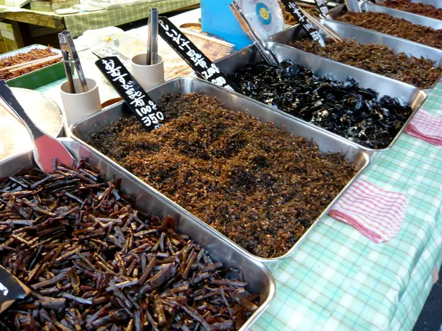 In this image, we can see some objects in the containers.