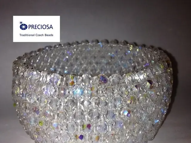 In the center of the picture there is a bangle. On the left there is some text. The picture has...