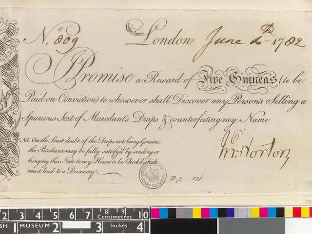 The image shows an old document with a black and white image of a man's handwriting on it, along...