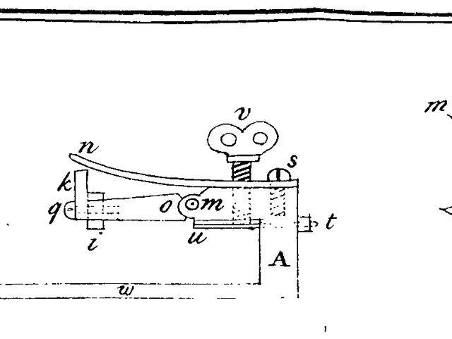 The image shows a patent drawing of a device with a camera attached to it. The drawing is on a...