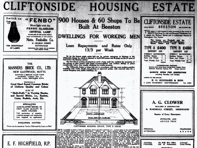The image shows the front page of the Cliftonside Housing Estate newspaper from 1892, featuring a...