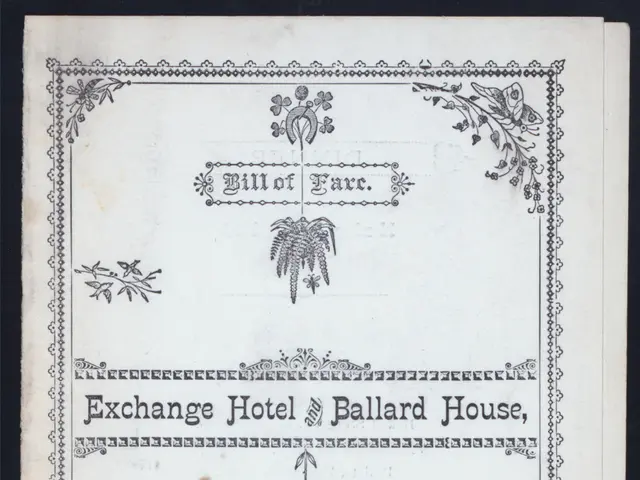 The image shows an old book with a black background and a picture of a building on it. The text on...