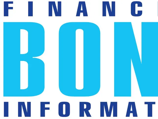 The image shows the Financial Bonds Information logo, which consists of white text on a blue...