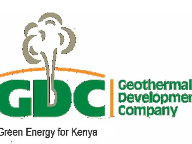 The image shows the logo of the Geothermal Development Company (GDC) with the text "Green Energy...